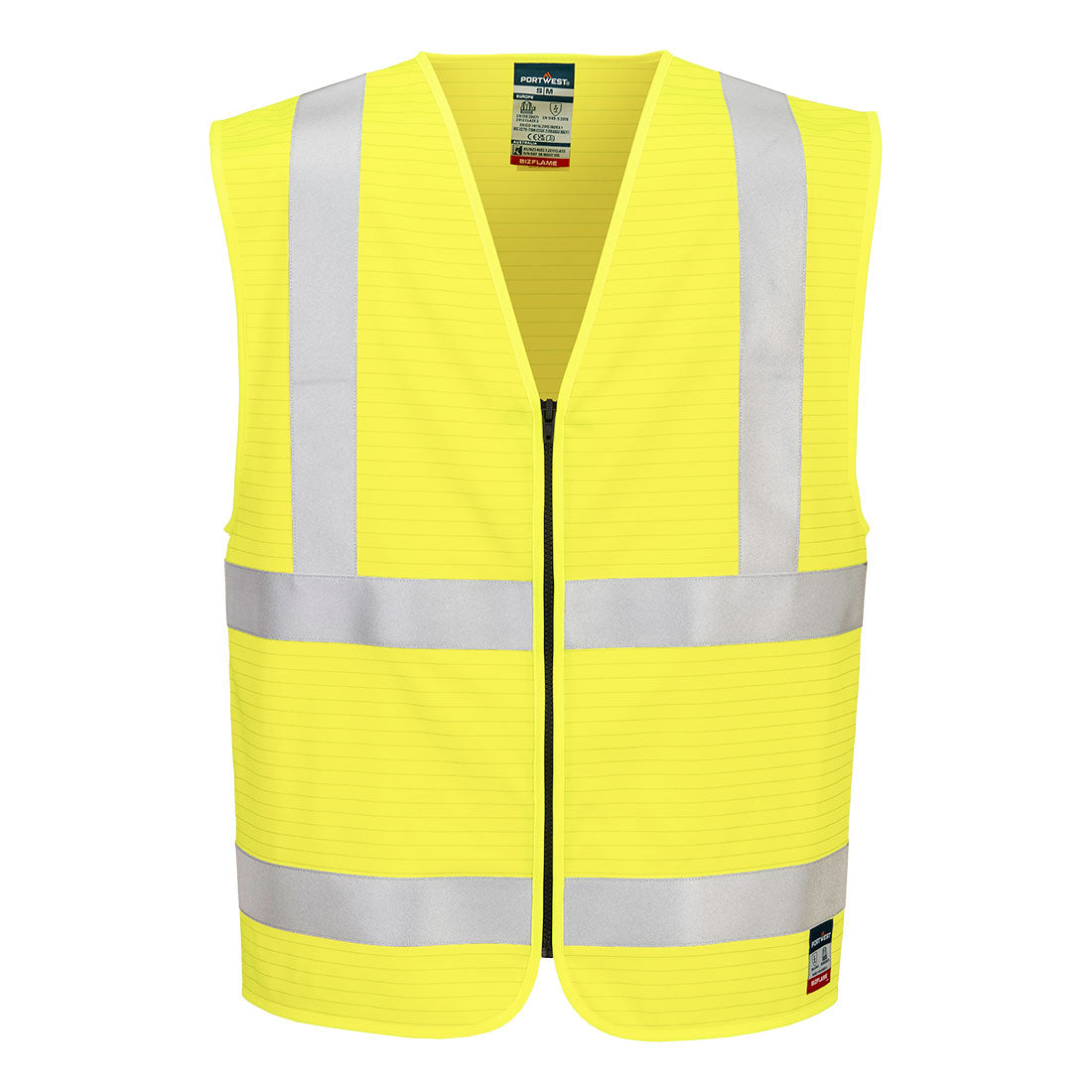 Bizflame Hi-Vis FR Zip Vest - YERR