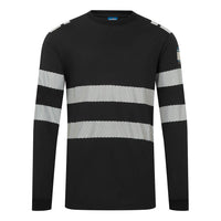 Flame Resistant Long Sleeve T-Shirt | PW3 Modaflame Knit FR732