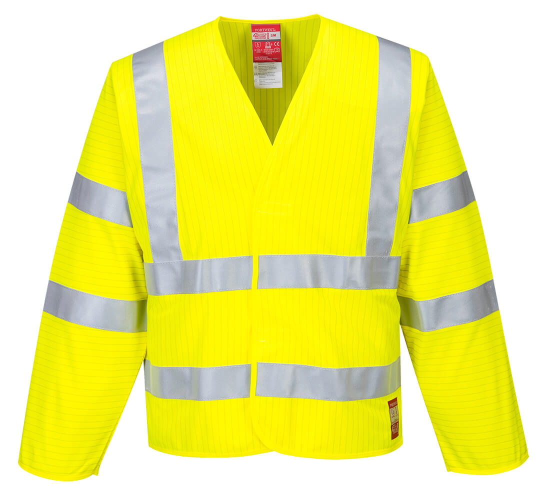 Bizflame Hi-Vis FR Long Sleeve Vest - YERR