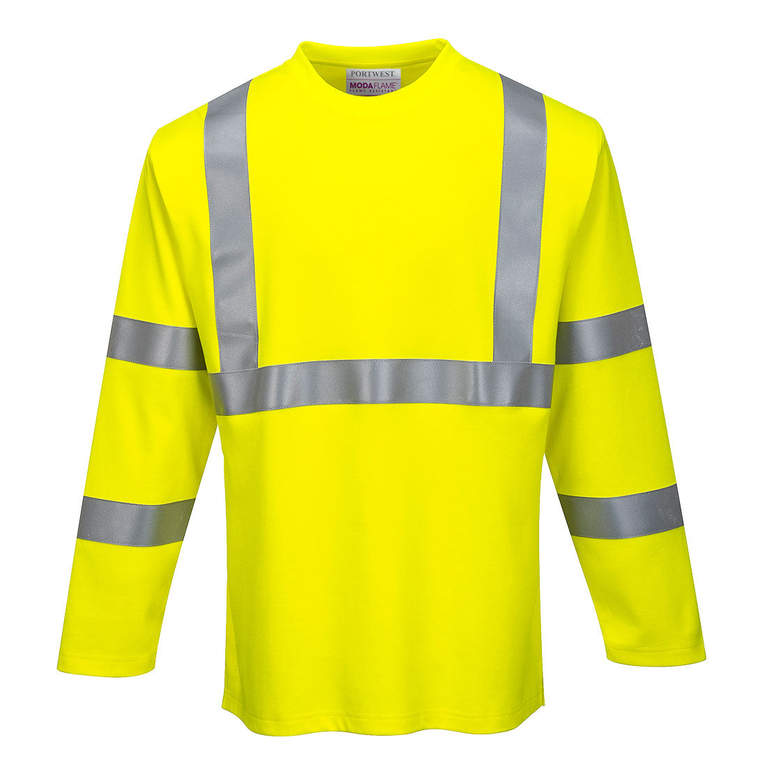 Modaflame Knit Hi-Vis FR Long Sleeve T-Shirt - YERR