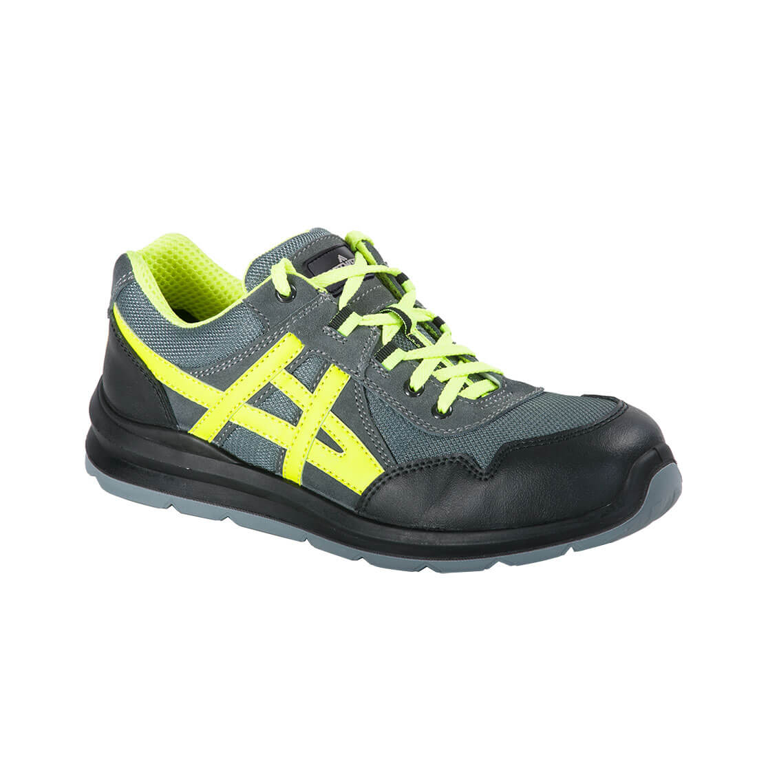 Steel Leather and Textile Trainer S1 FO SR - GRRR