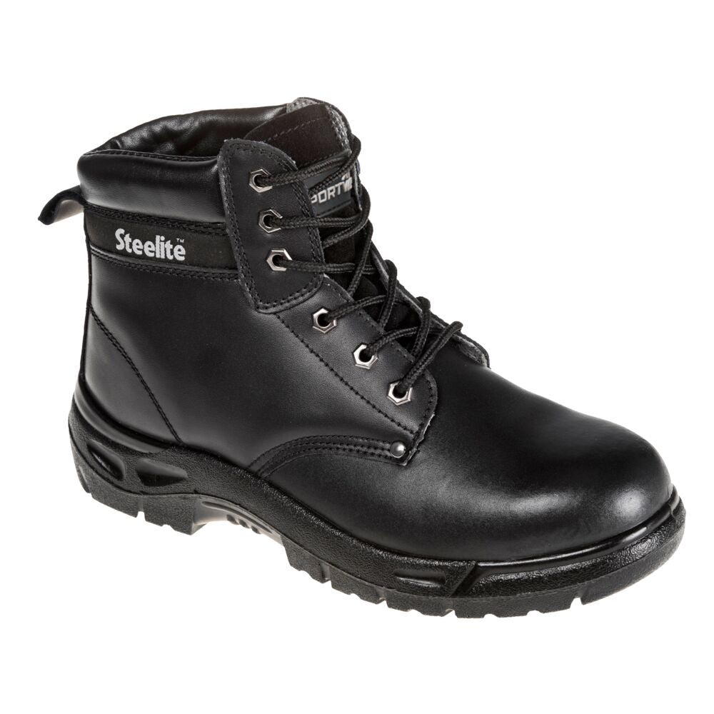 Steel Action Leather Ankle Boot S3 SR - BKRR