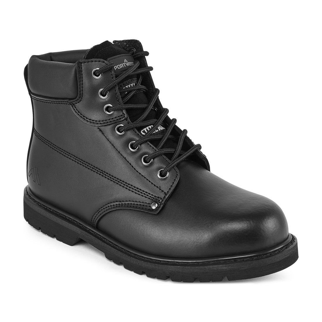 Steel Action Leather Ankle Boot SBP HRO - BKRR
