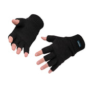 Insulated Fingerless Knit Glove - BKR