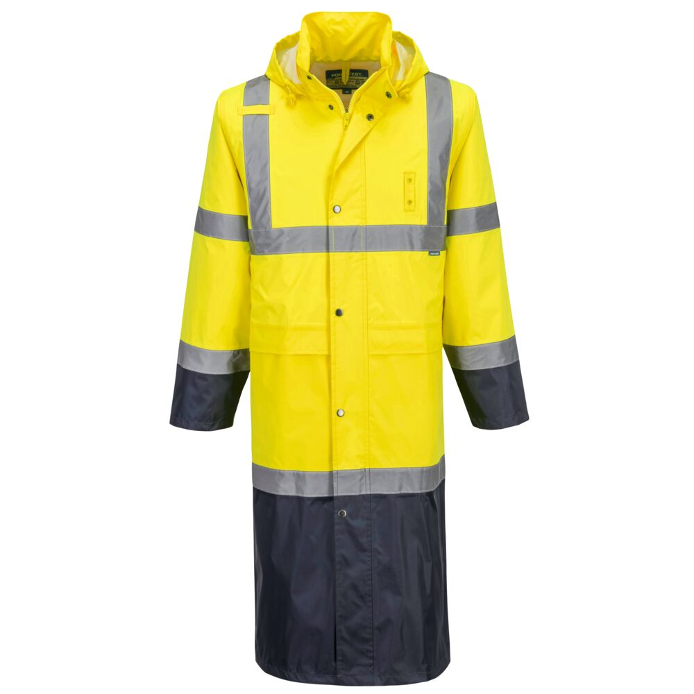 Hi-Vis Contrast Raincoat 122cm - YNRR