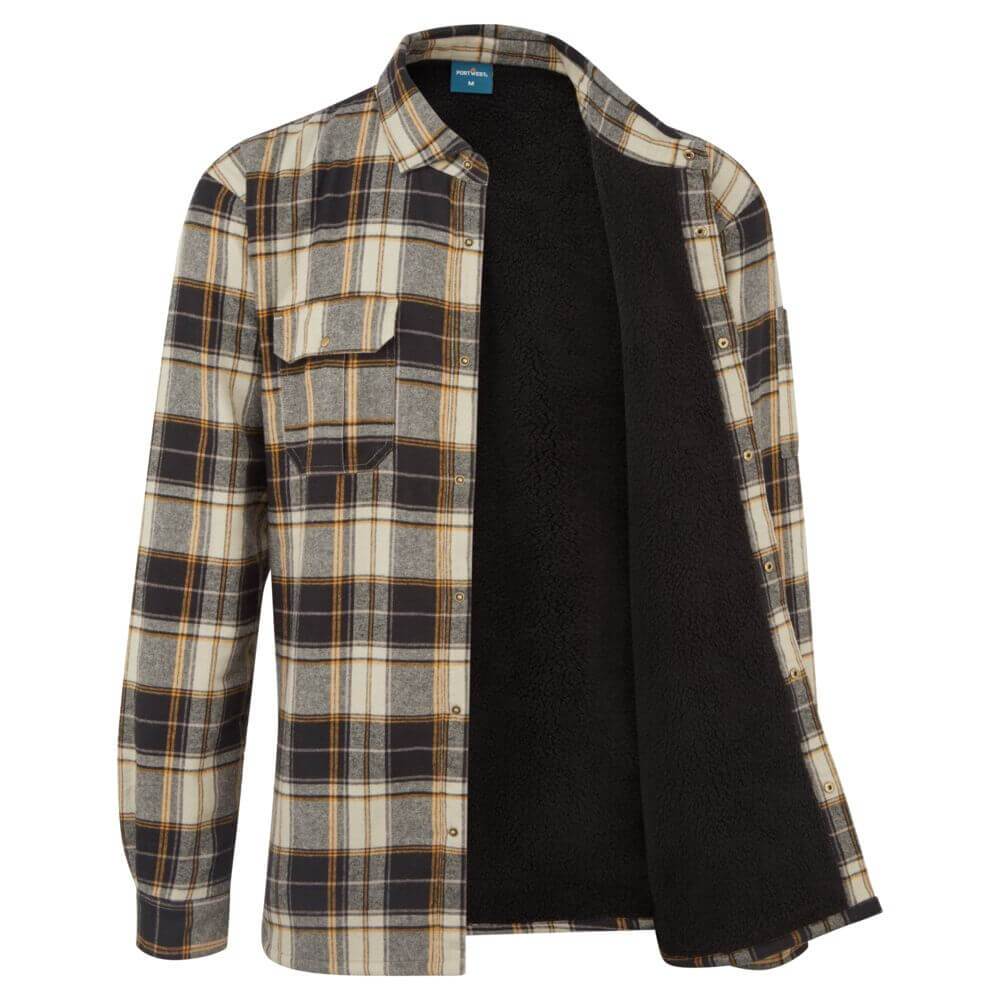 KA3 Sherpa Lined Check Shirt - BKRR