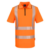 KX3 Sport Hi-Vis Zip Polo Shirt S/S - ORRR