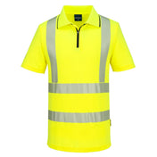 KX3 Sport Hi-Vis Zip Polo Shirt S/S - YERR