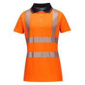 Hi-Vis Women's Cotton Comfort Pro Polo Shirt S/S - OBRR