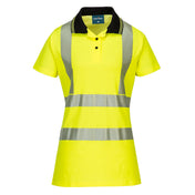 Hi-Vis Women's Cotton Comfort Pro Polo Shirt S/S - YBRR