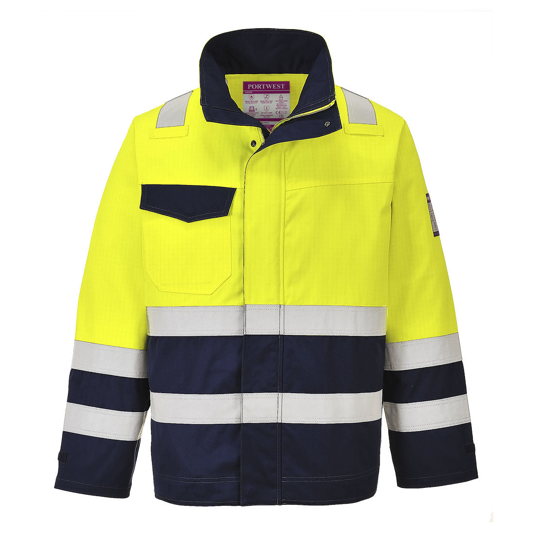 Modaflame Work Hi-Vis Multi-Norm Contrast FR Jacket - YNRR