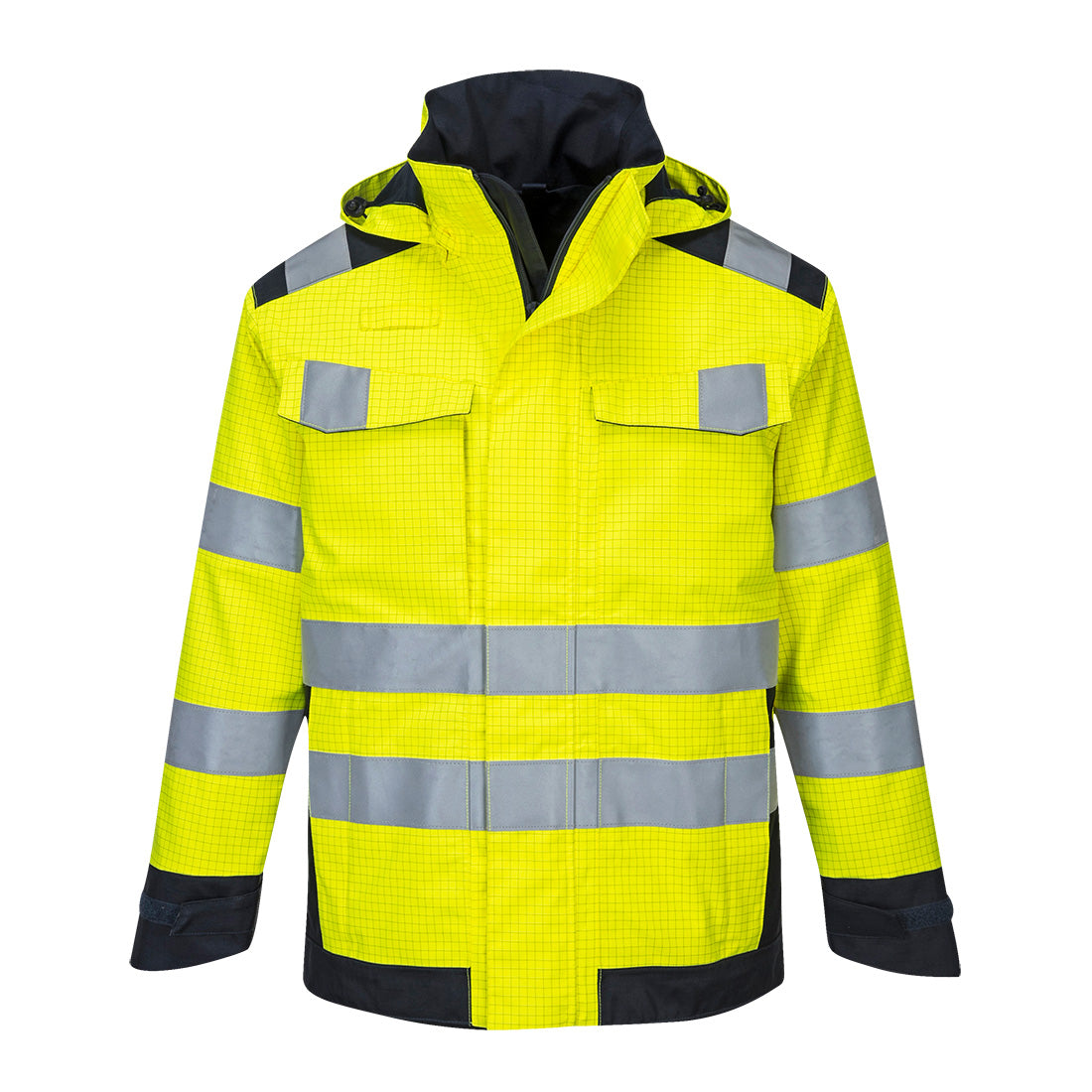 Modaflame Rain+ Hi-Vis Multi-Norm Contrast FR Jacket - YNRR