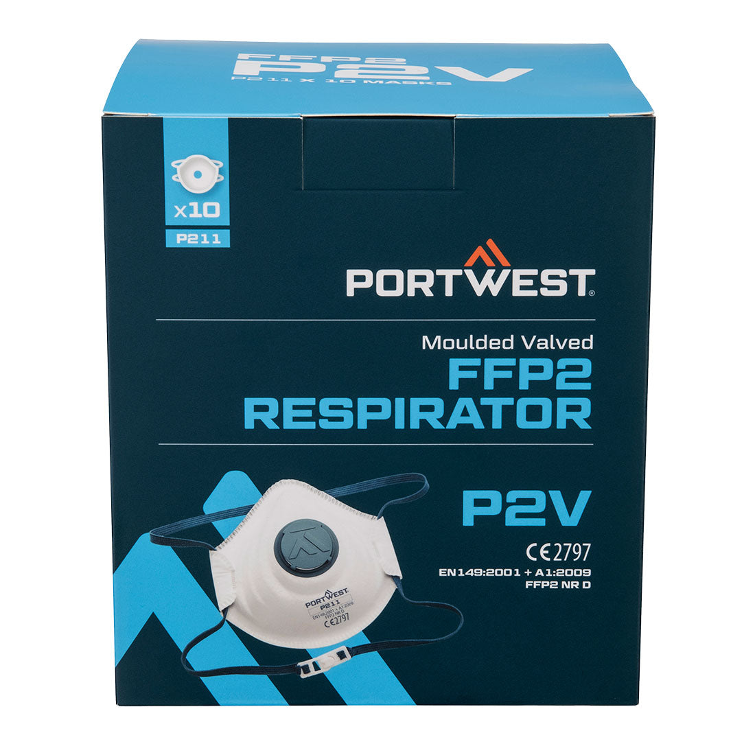 Moulded FFP2 Valved Respirator (Pk10) - WHR