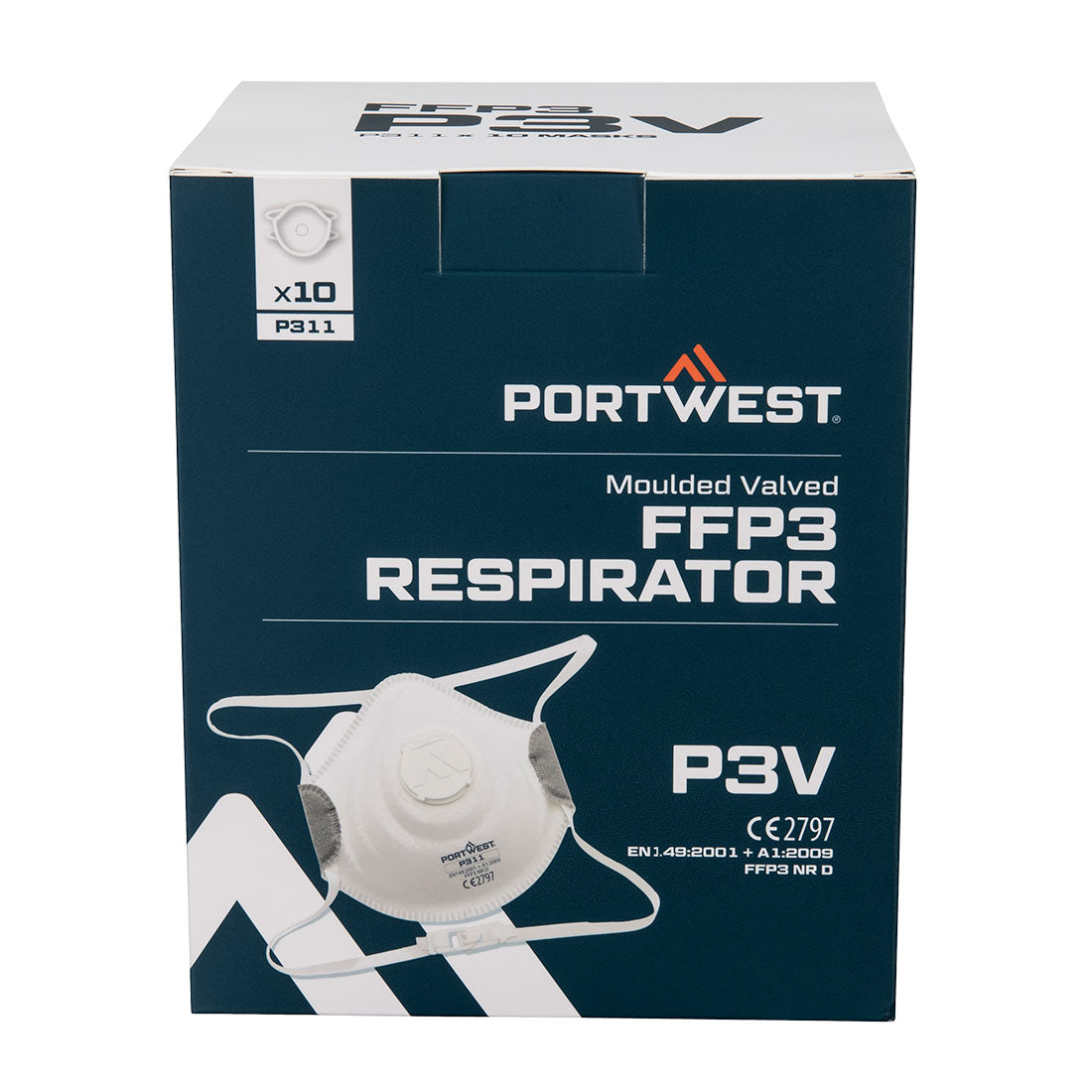 Moulded FFP3 Valved Respirator (Pk10) - WHR