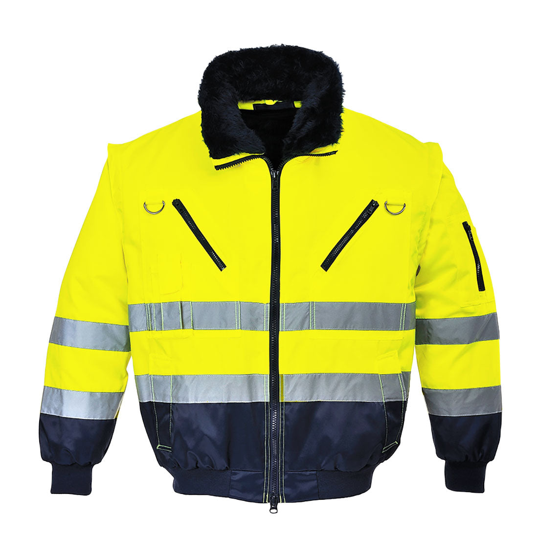 Hi-Vis 3-in-1 Contrast Pilot Jacket - YNRR