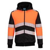 PW3 Hi-Vis Zipped Class 1 Winter Hoodie - OBRR