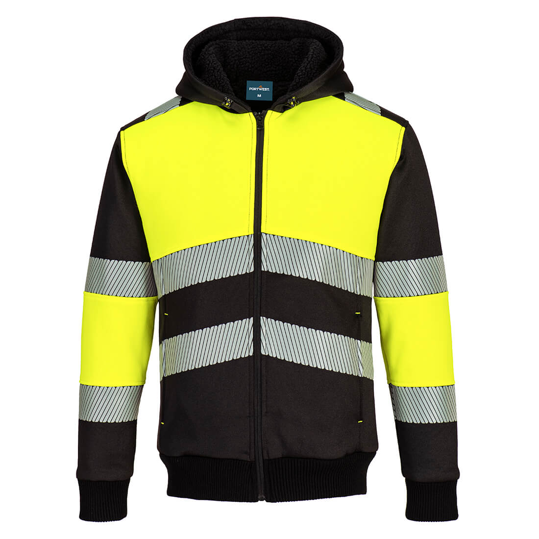 PW3 Hi-Vis Zipped Class 1 Winter Hoodie - YBRR