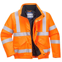 Hi-Vis Waterproof Padded Winter Bomber Jacket | RT32