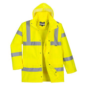 Hi-Vis Breathable Rain Traffic Jacket - YERR