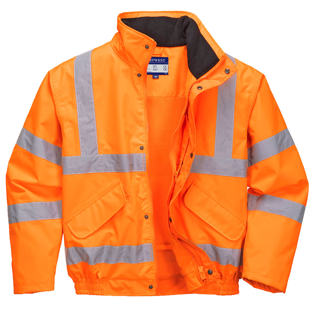 Hi-Vis Breathable Rain Bomber Jacket - ORRR