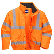 Hi-Vis Breathable Rain Bomber Jacket - ORRR