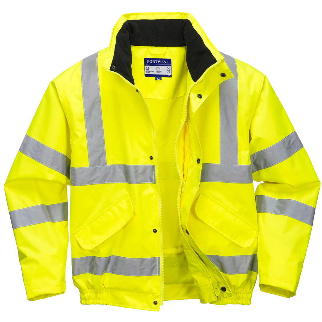 Hi-Vis Breathable Rain Bomber Jacket - YERR