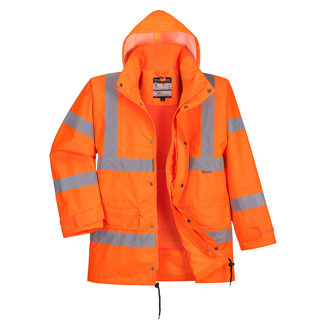 Hi-Vis Breathable Interactive Rain Traffic Jacket - ORRR