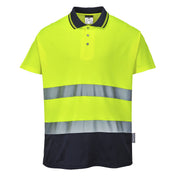 Hi-Vis Cotton Comfort Contrast Polo Shirt S/S - YNRR