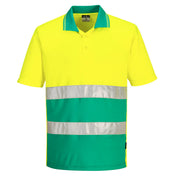 Hi-Vis Lightweight Contrast Polo Shirt S/S - YTRR
