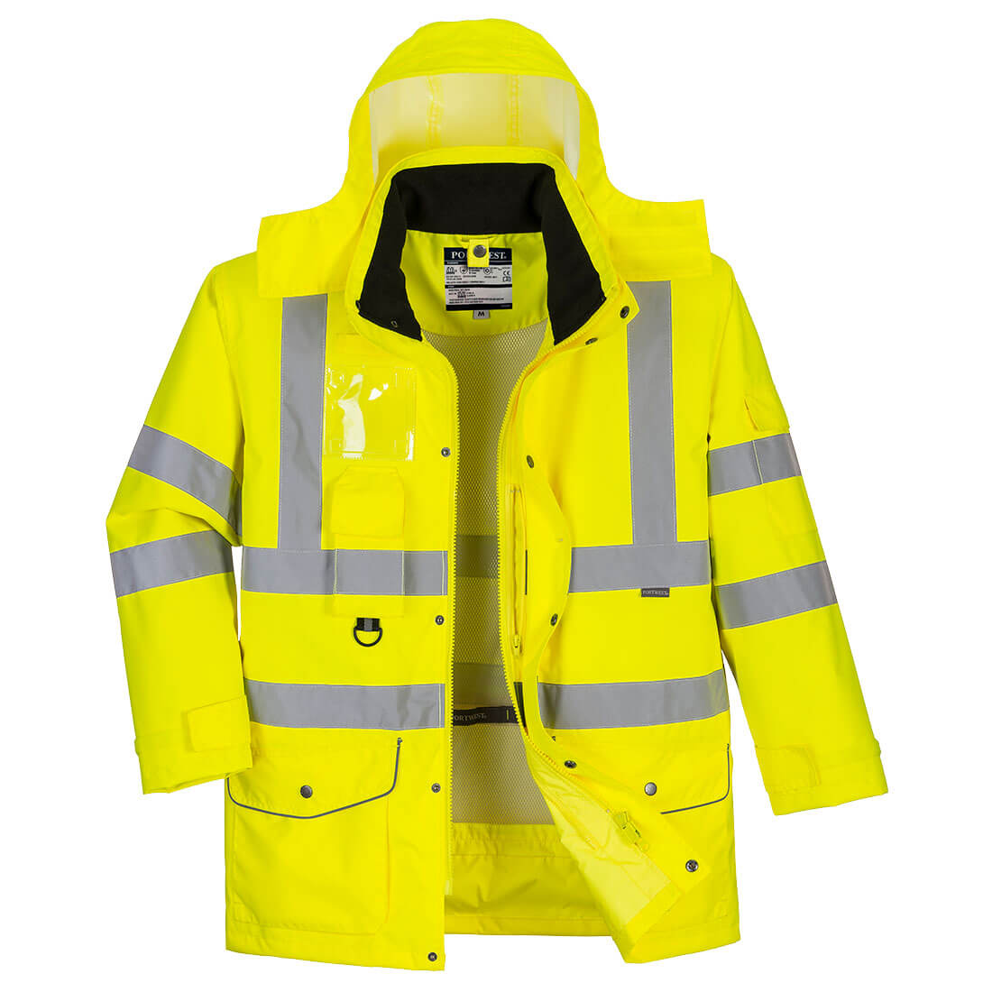 Hi-Vis Breathable 7-in-1 Traffic Jacket - YERR