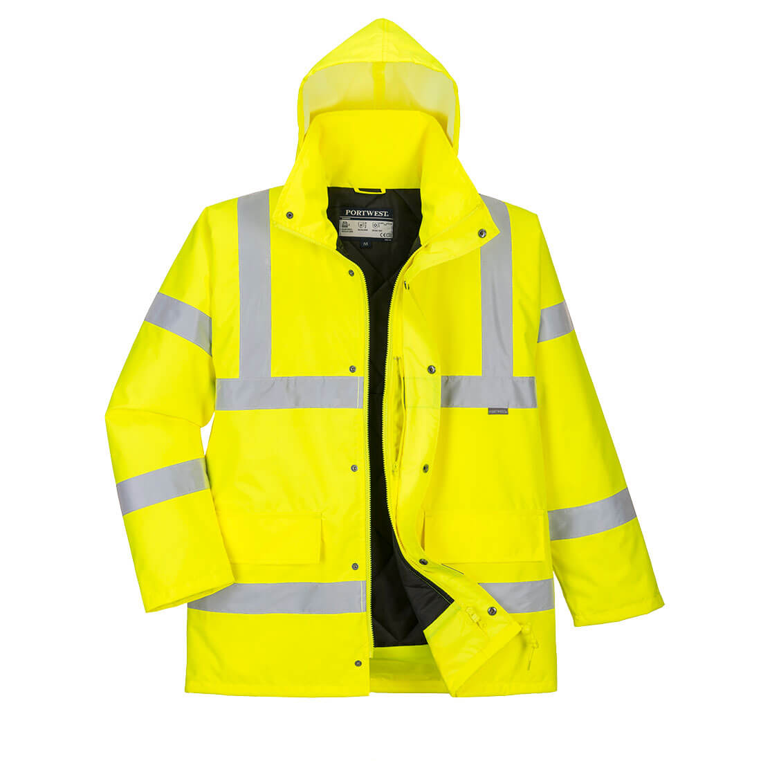 Hi-Vis Breathable Winter Traffic Jacket - YERR