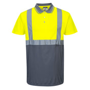 Hi-Vis Contrast Polo Shirt S/S - YGY