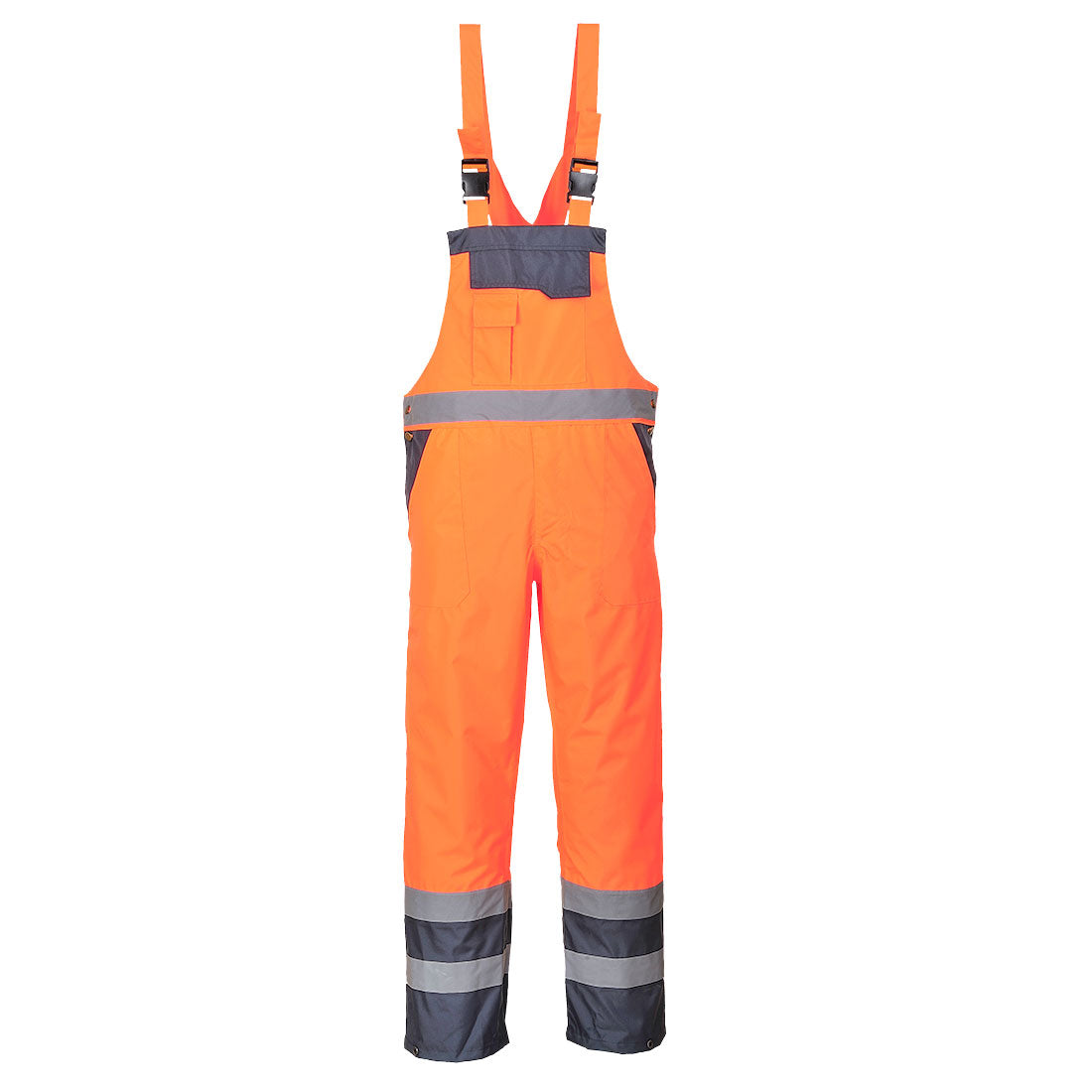 Hi-Vis Breathable Contrast Rain Bib and Brace - ONRR