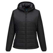 Professional Women's Hooded Insulated Baffle Jacket - BKRR