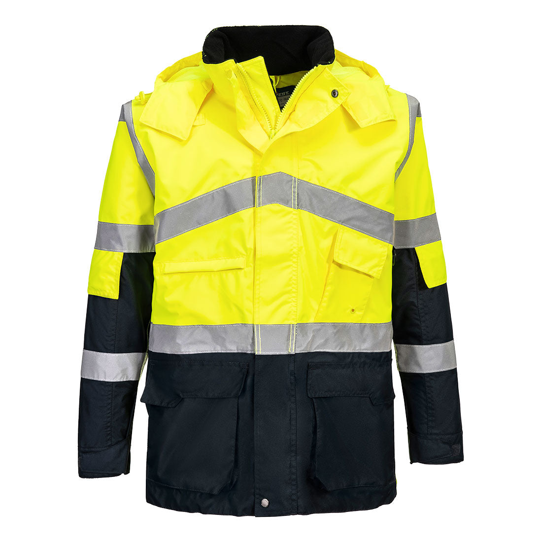 Hi-Vis Breathable Contrast Rain Jacket - YNRR