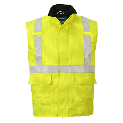 Bizflame Rain Hi-Vis FR Bodywarmer - YERR