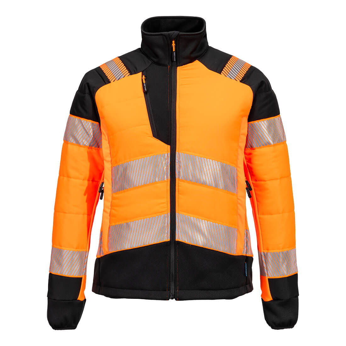 PW3 Hi-Vis Women's Hybrid Baffle Jacket - OBRR