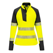 PW3 Hi-Vis Women's 1/4 Zip Sweatshirt - YBRR
