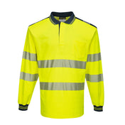 PW3 Hi-Vis Cotton Comfort Polo Shirt L/S - YNRR