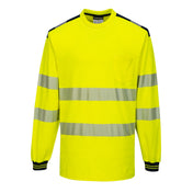PW3 Hi-Vis Cotton Comfort T-Shirt L/S - YBRR