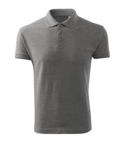 Pique Polo Free - dark gray melange