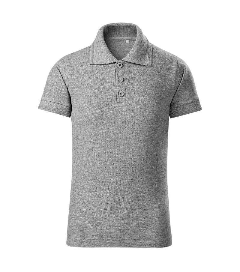 Pique Polo Free - dark gray melange