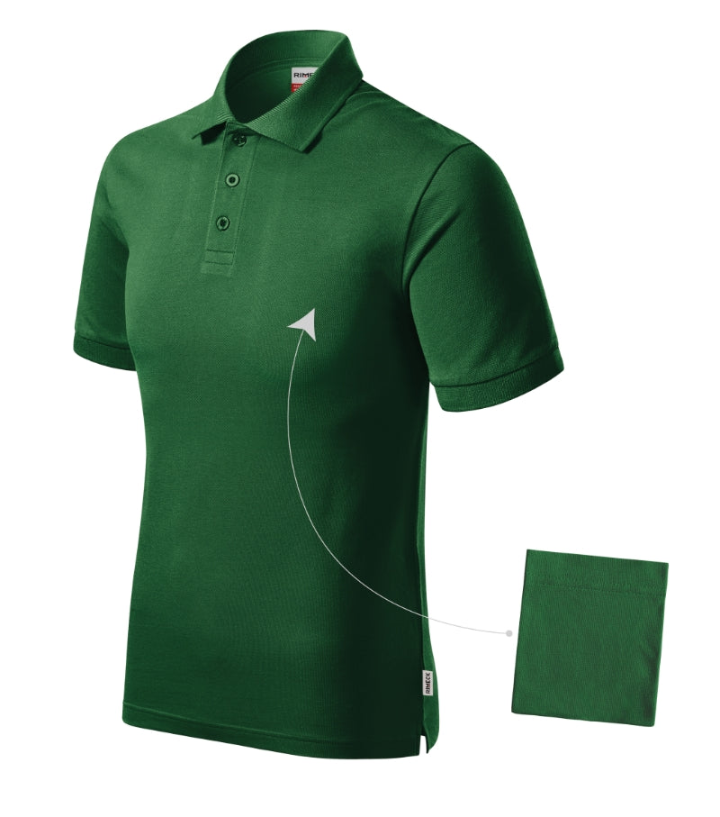 Resist Heavy Polo - bottle green 06 (brand label)