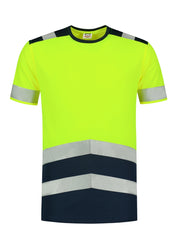 T-Shirt High Vis Bicolor - fluorescent yellow