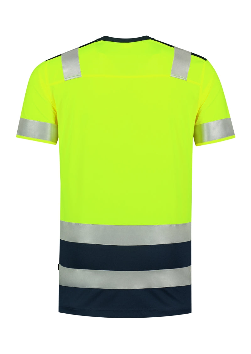 T-Shirt High Vis Bicolor - fluorescent yellow