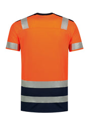 T-Shirt High Vis Bicolor - fluorescent orange