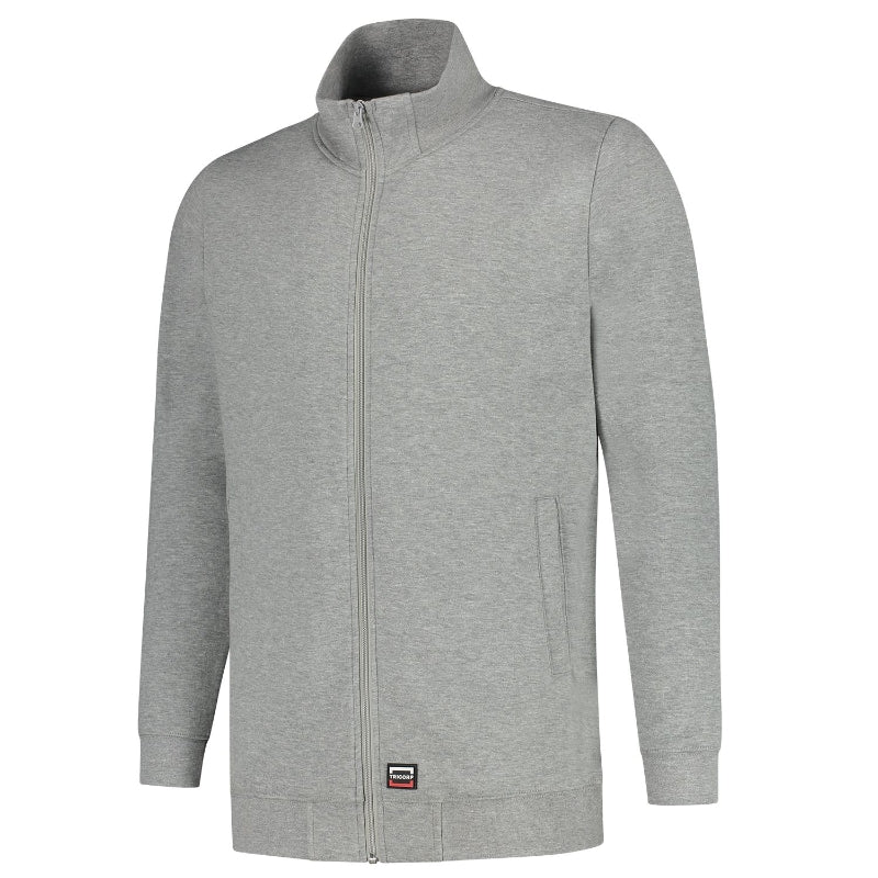 Sweat Jacket Washable 60 °C - grey melange