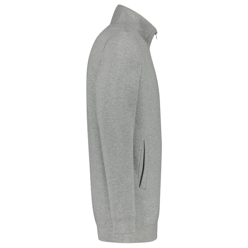 Sweat Jacket Washable 60 °C - grey melange