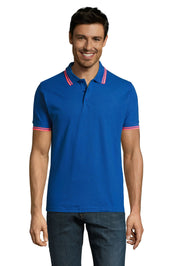 SOL'S PASADENA MEN - Azul royal / Neón coral
