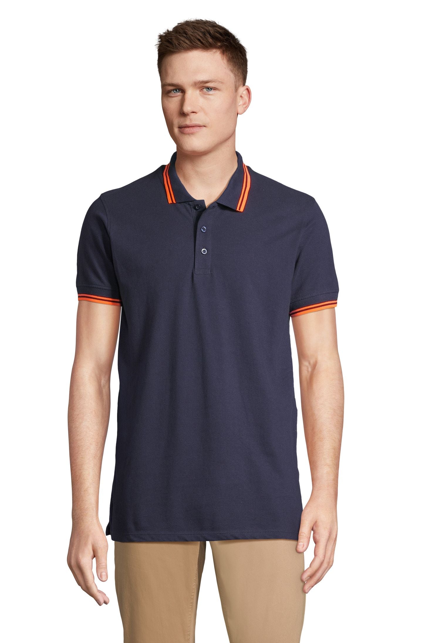 SOL'S PASADENA MEN - French Marino / Naranja fluor